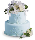 Sweet Pea and Roses Cake Decoration from Olney's Flowers of Rome in Rome, NY